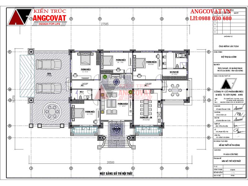 Tất tần tật về thiết kế bản vẽ nhà vườn 1 tầng 4 phòng ngủ độc lạ và ấn tượng