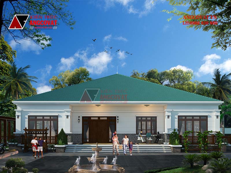 thiết kế nhà vườn 400m2 hiện đại