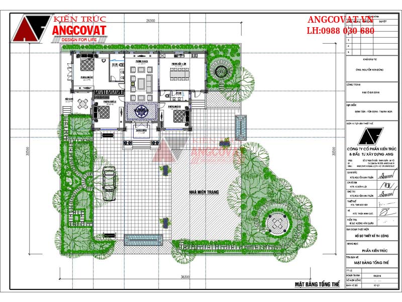 Hình ảnh phối cảnh 4: Lô đất 26x30m2 nơi thi công mẫu nhà trệt có 3 phòng ngủ đẹp