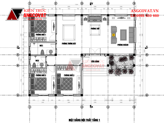 Bản vẽ nhà cấp 4 100m2 4