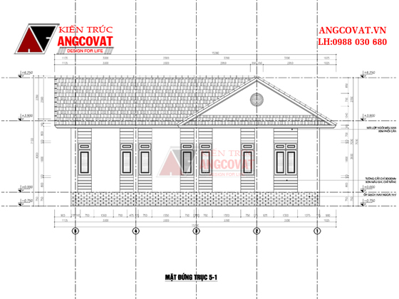 Bản vẽ nhà cấp 4 100m2 6