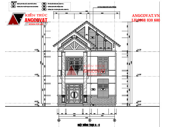 Bản vẽ thiết kế nhà diện tích 90m2 6