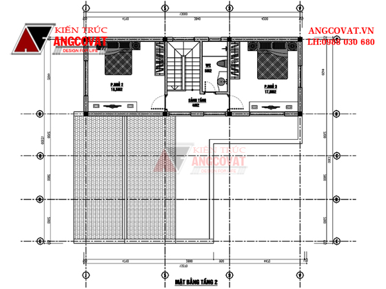 Mặt bằng nhà 2 tầng 800 triệu 2
