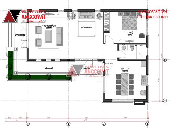 Mặt bằng nhà cấp 4 600 triệu 2