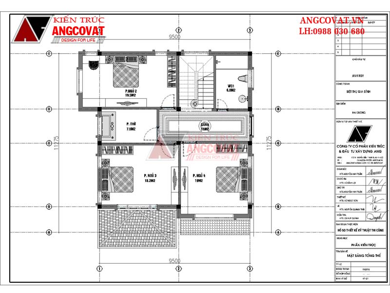 Thiết kế nhà biệt thự 100m2 2 tầng