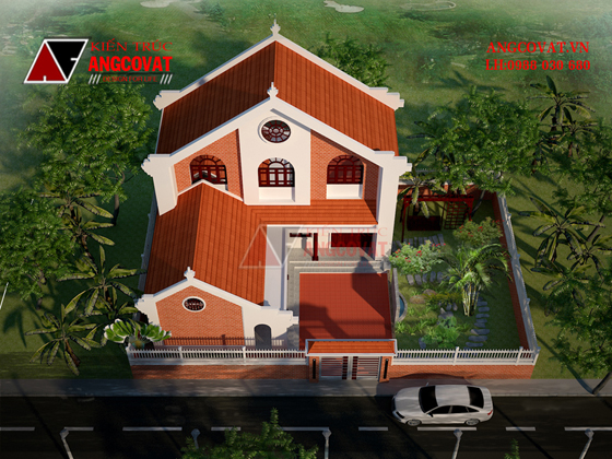 Phối cảnh nhà 2 tầng 800 triệu 3