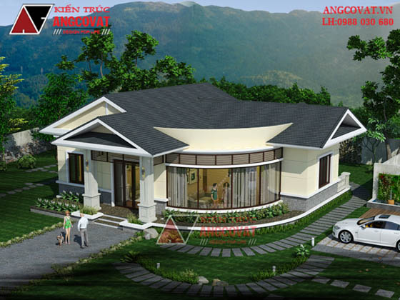 Phối cảnh thiết kế nhà cáp 4 130m2 1