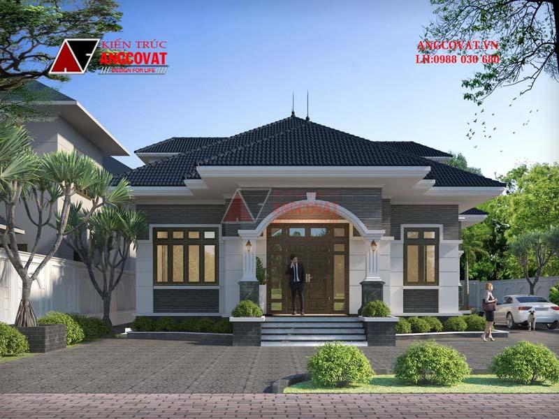 độ dốc nhà mái nhật 170m2 1 tầng
