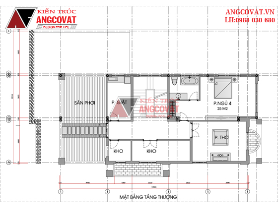 Thiết kế nhà ống 2 mặt tiền 5