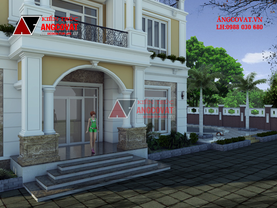 Bản vẽ thiết kế nhà 3 tầng 3