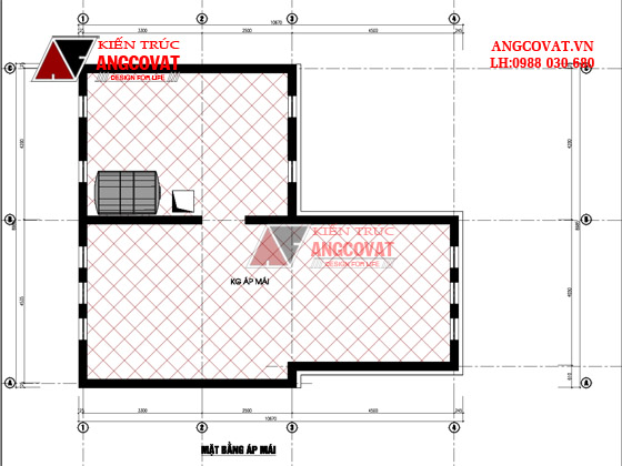 Chi tiết bản vẽ thiết kế nhà 90m2 2 tầng mái lệch mặt tiền 9m tại Hưng Yên BT128016