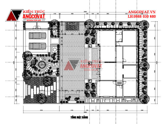 Bản vẽ thiết kế nhà cấp 4 đẹp 4 phòng ngủ mái thái hiện đại đẹp diện tích 160m2