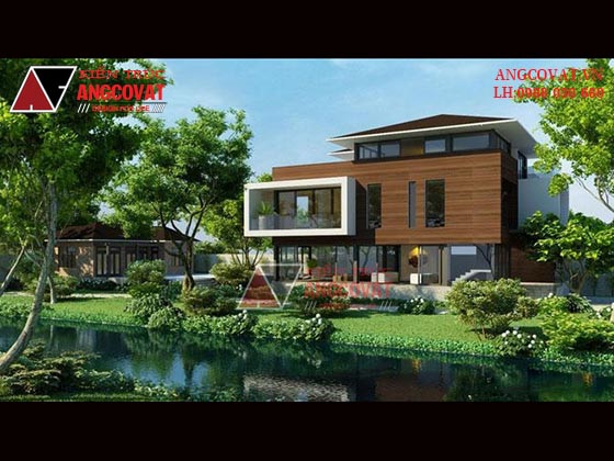 Mẫu biệt thự 3 tầng 4 phòng ngủ, lệch tầng diện tích 200m2 BT58415