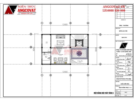 chi phí xây dựng lâu đài 5 tầng 160m2