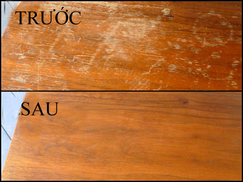 Cách xóa vết xước trên đồ nội thất bằng gỗ