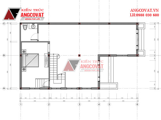 Bản vẽ kiến trúc nhà 3 tầng 9x15m 4 phòng ngủ phong cách tân cổ điển đẹp ở Hà Nội BT51255