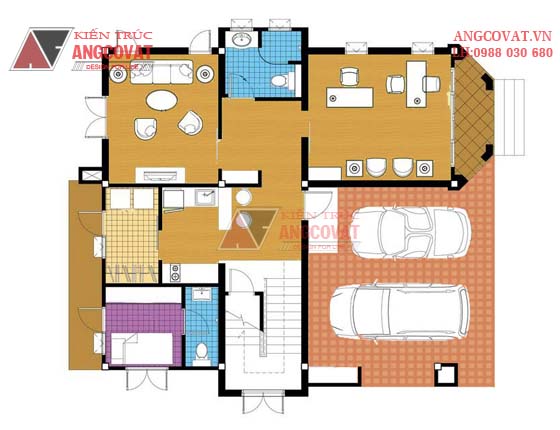 Mặt bằng chi phí xây nhà 3 tầng 100m2 1