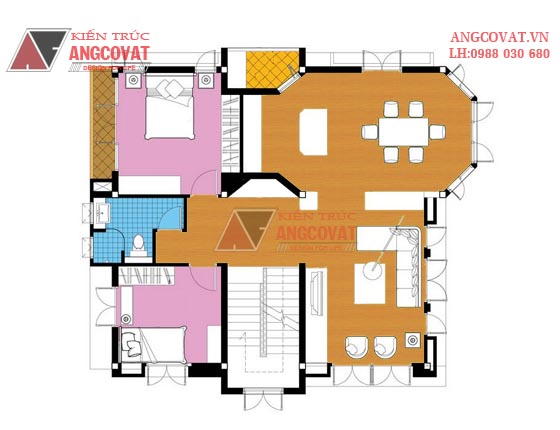 Mặt bằng chi phí xây nhà 3 tầng 100m2 2