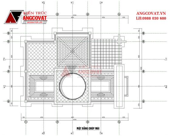 Mặt bằng nhà 3 tầng kiểu Pháp 6