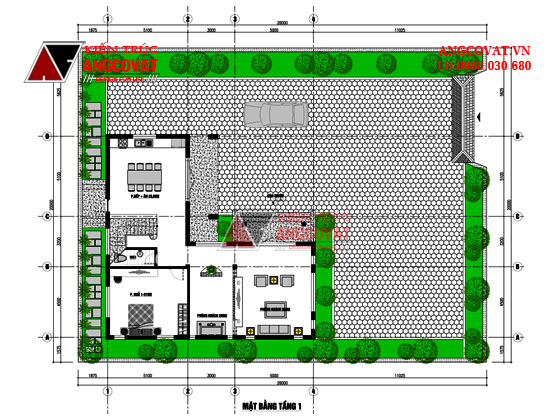 Mặt bằng xây nhà 2 tầng diện tích 100m2 1
