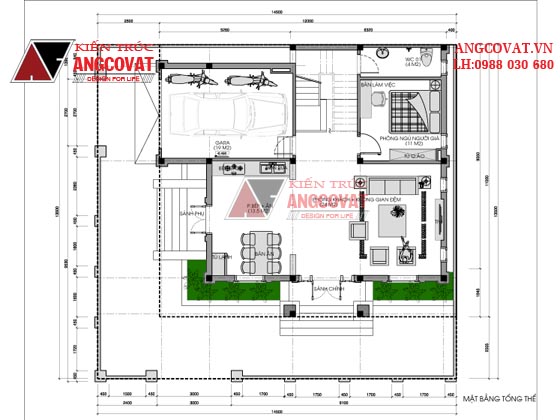 Thiết kế mẫu kiến trúc nhà 2 tầng mái thái kiểu Pháp đẹp kích thước 10x12m ở  ở Hải Phòng BT11855