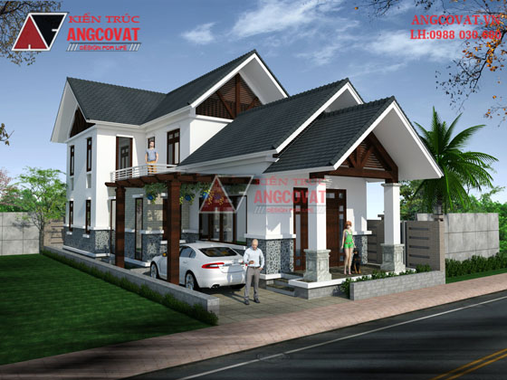 màu sơn ngoại thất màu trắng