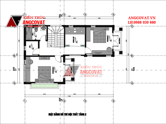 Mẫu thiết kế nhà 2 tầng 70m2 hình chữ L 800 triệu phong cách tân cổ điển mặt tiền 7m tại Thanh Hóa BT112125