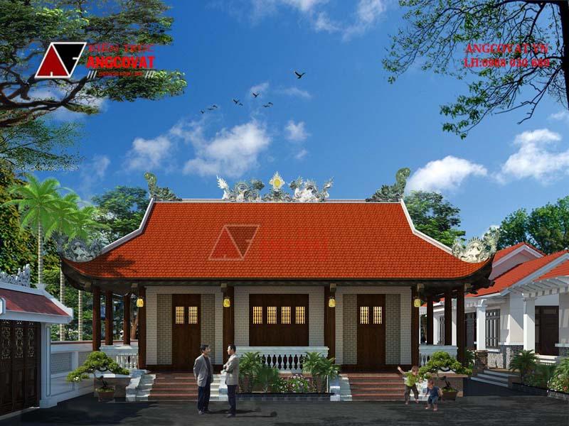 thiết kế nhà thờ họ rộng 100m2