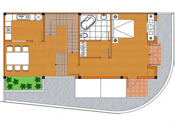 nhà 3 tầng hiện đại BT21265