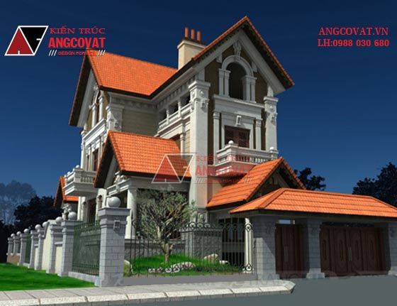 nhà mái thái 3 tầng đẹp 2