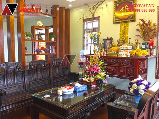 Nội thất nhà cấp 4 có tầng hầm 1
