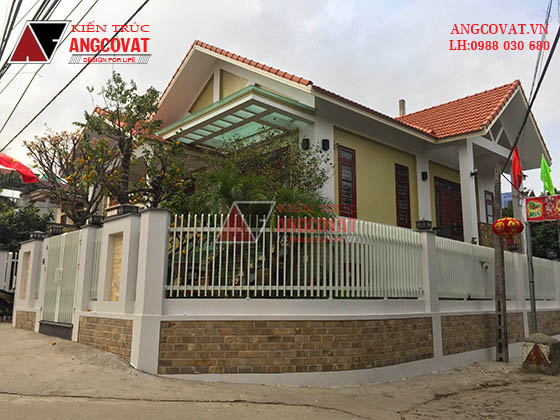 Phối cảnh nhà cấp 4 có tầng hầm 2
