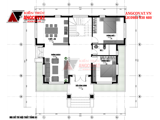 Design mẫu thiết kế nhà 2 tầng 130m2 5 phòng ngủ kiểu thái hiện đại BT222046