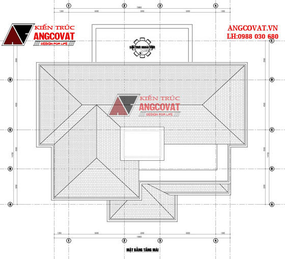 Mẫu thiết kế nhà 2 tầng 160m2 kiểu biệt thự sân vườn 4 phòng ngủ mái thái đẹp lung linh ở Hưng Yên BT22375