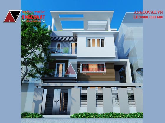 thiết kế nhà 3 tầng 1 tum 2