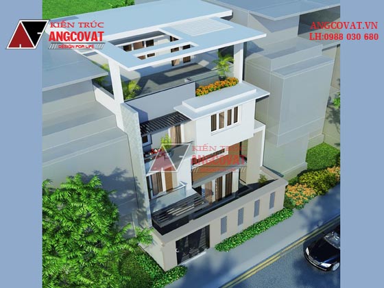 thiết kế nhà 3 tầng 1 tum 3