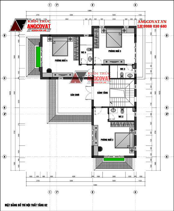 Thiết kế nhà 3 tầng mái thái 5