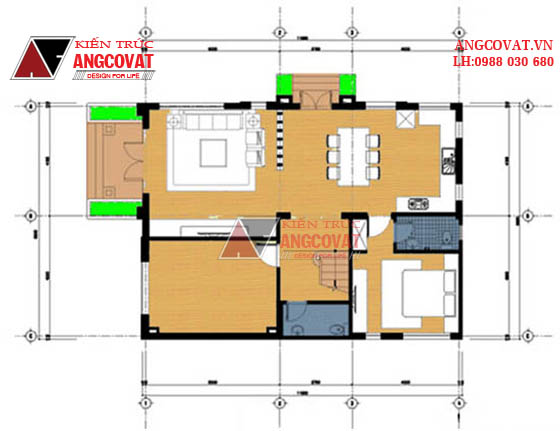 Thiết kế nhà diện tích 110m2 3