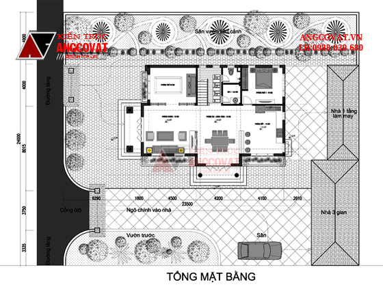 Mẫu design thiết kế nhà diện tích 120m2 2 tầng 4 phòng ngủ tại Bắc Ninh BT119046