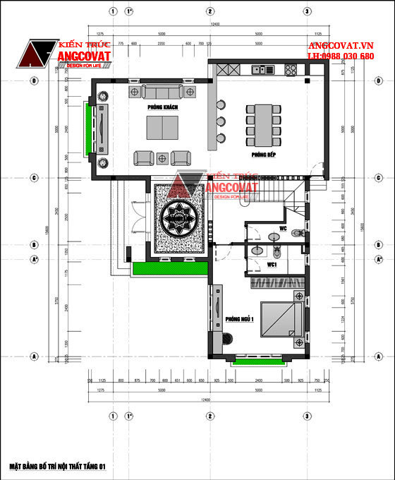 Thiết kế nhà diện tích 130m2 4