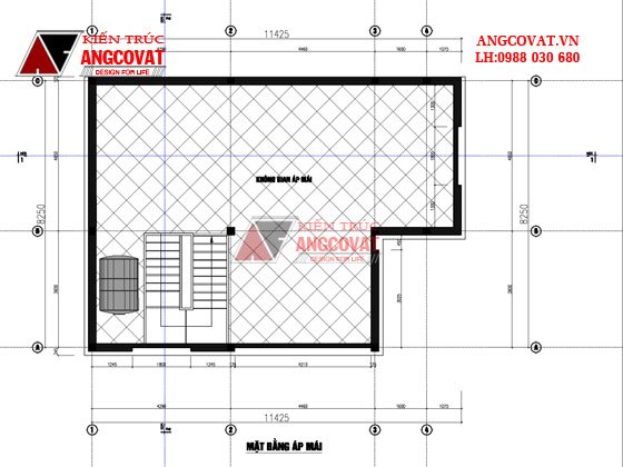 Tư vấn thiết kế nhà 80m2 2 tầng mái thái đẹp mặt tiền 8m tại Hà Nội BT122016