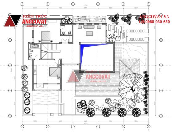 Xây nhà biệt thự 3 tầng 150m2 mặt tiền 15m mái thái đẹp, chi phí 2,3 tỷ BT3535