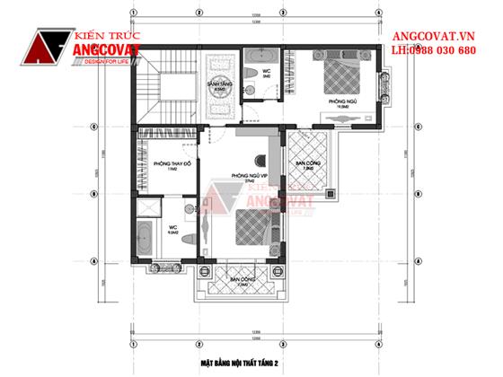 Thiết kế nhà diện tích 150m2 5