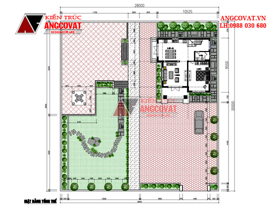 Chi phí xây nhà diện tích 8x10m 2 tầng mái thái đẹp 2 mặt tiền tại Thanh Hóa BT127016