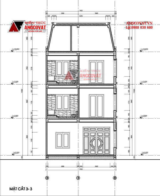 Xây nhà mặt tiền 10m 13